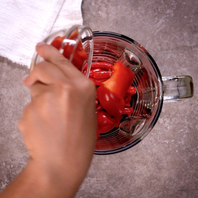 Step 2 Making red chili salt Red chili salt