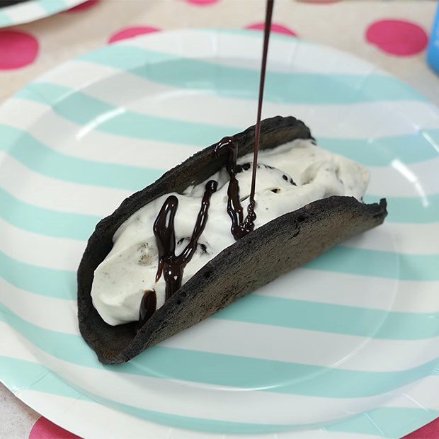 Step 4 Make Oreo cream filling Oreo tacos