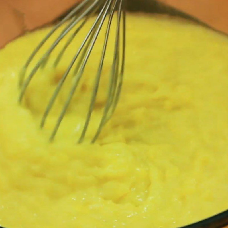 Step 3 Making Durian Filling for Fried Durian Cream Puff