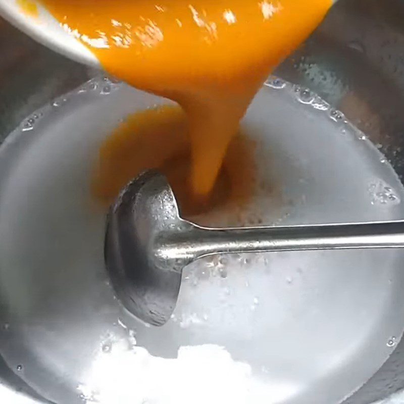 Step 3 Make the mango filling Mooncake with mango jelly filling