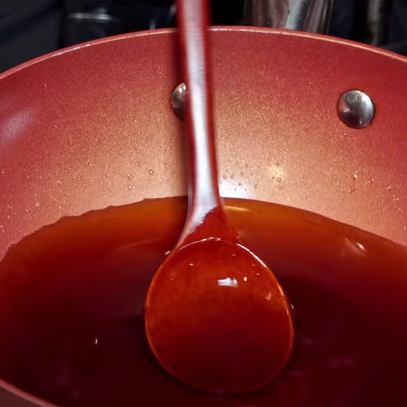 Step 4 Make the dipping sauce for vegetarian rice noodle topping