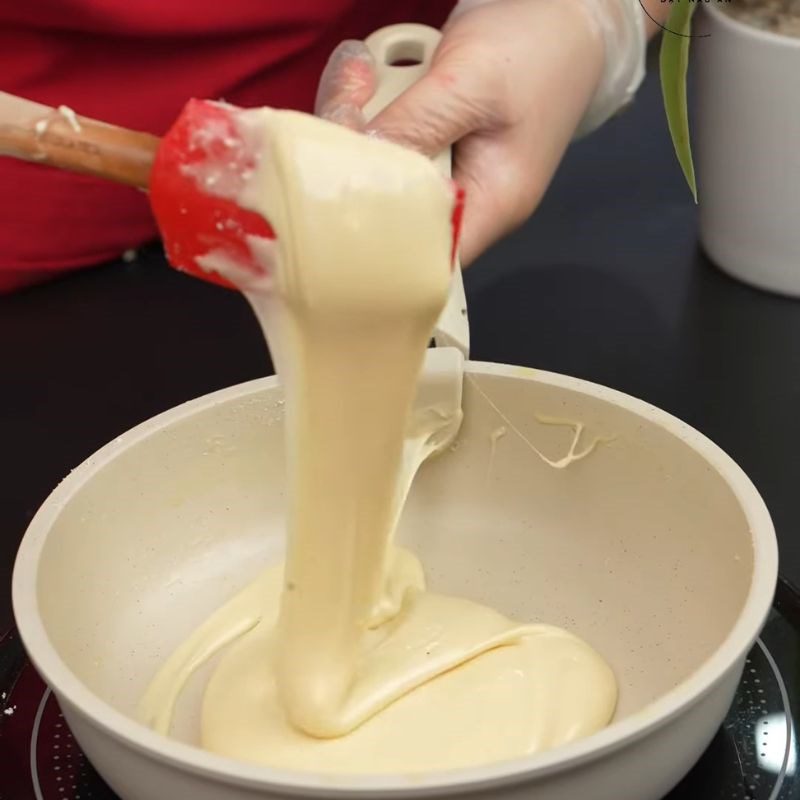 Step 2 Make the milk filling Red Apple Candy