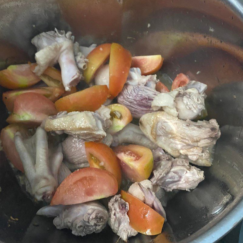 Step 3 Cooking duck with bamboo shoots Duck cooked with bamboo shoots