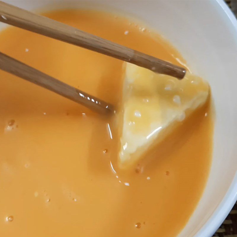 Step 2 Dredging Fried Laughing Cow Cheese with Breadcrumbs