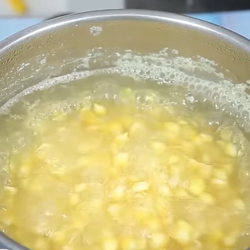 Step 1 Boil the corn Spicy Garlic Corn