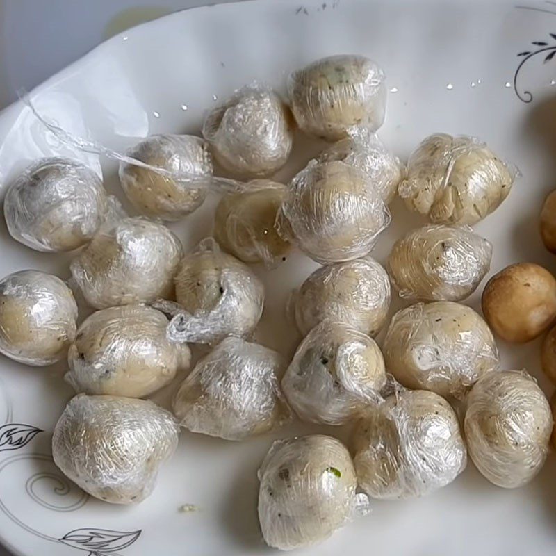 Step 4 Boiling Vegetarian Meatballs