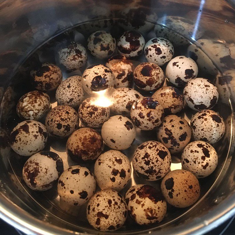 Step 1 Boil quail eggs Fried Fish Cake wrapped in Quail Eggs