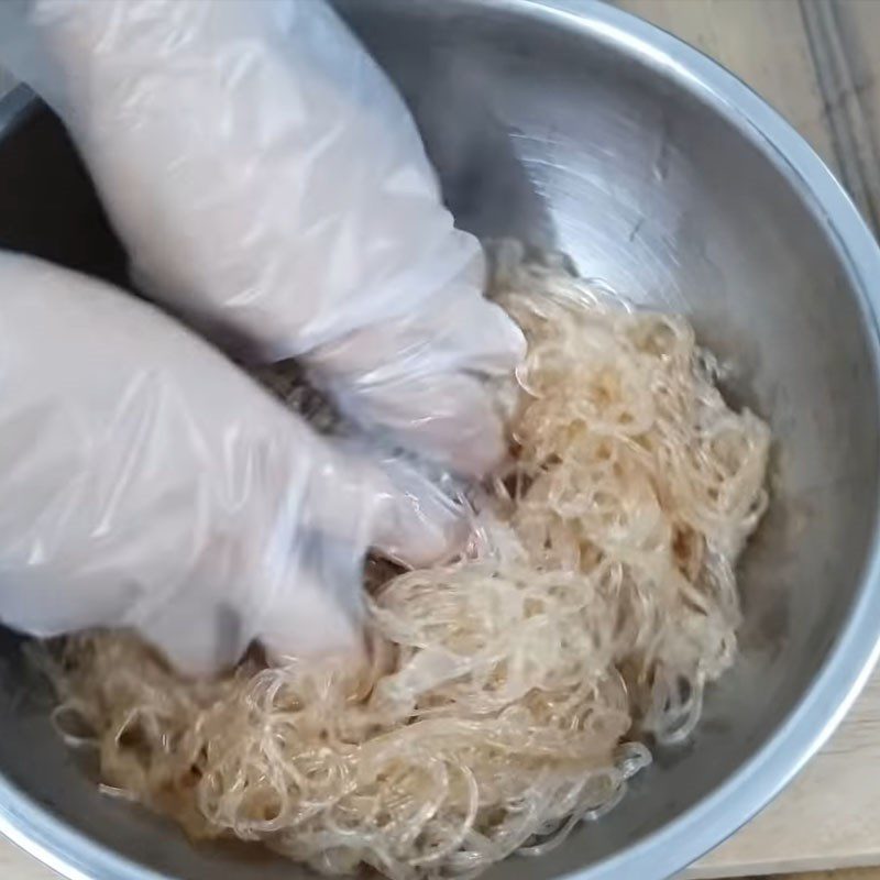 Step 2 Boil and Marinate Vermicelli Stir-fried Vermicelli with Vegetarian Pork