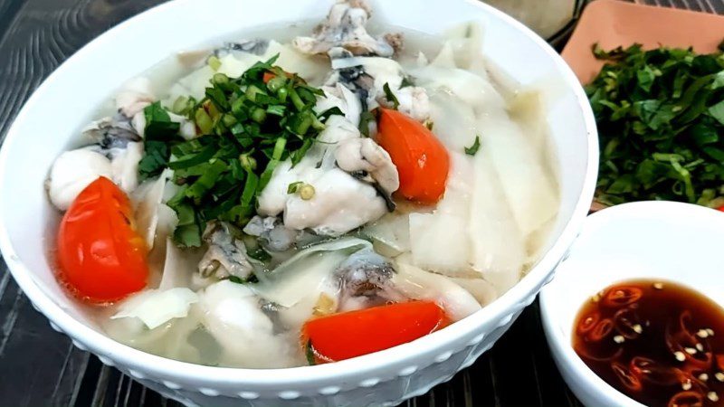 Sour bamboo shoot soup with frog