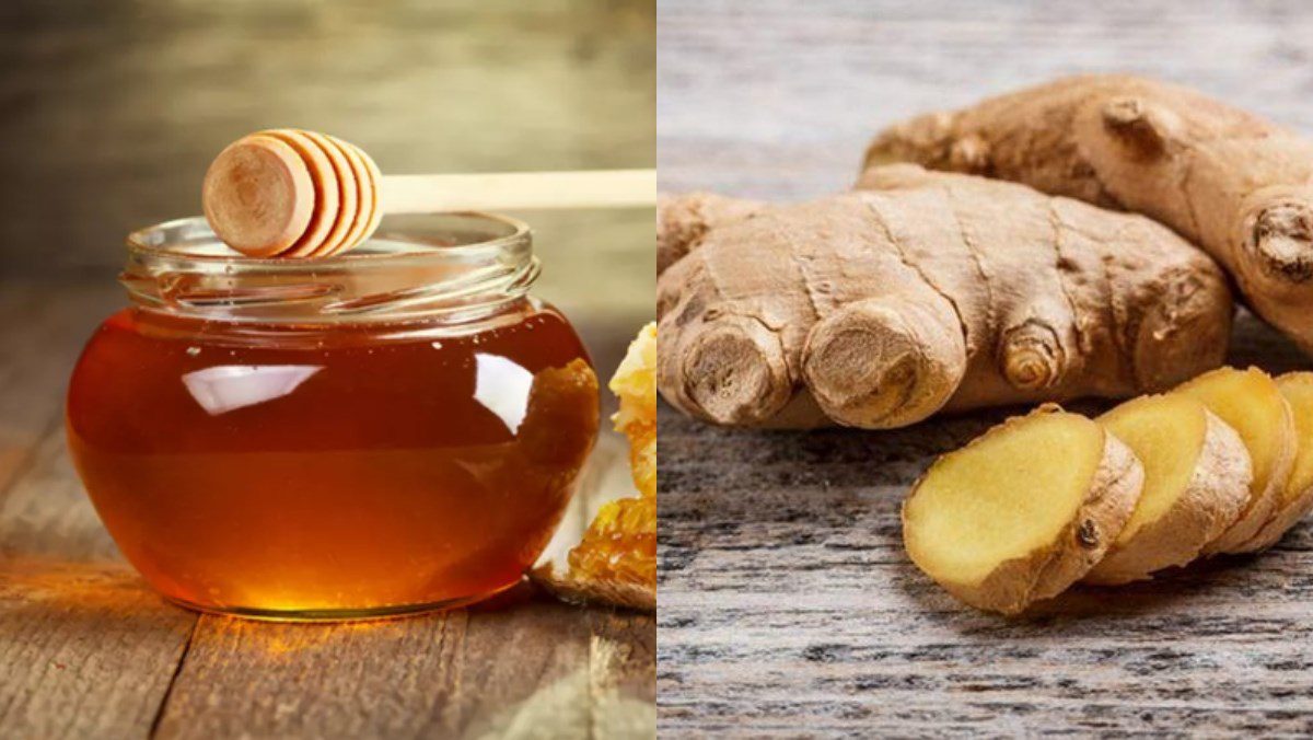 Ingredients for 3 ways of making honey ginger