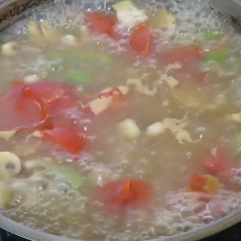 Step 3 Cook the soup Potato soup with cashews