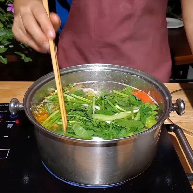 Step 3 Cooking Mackerel Soup