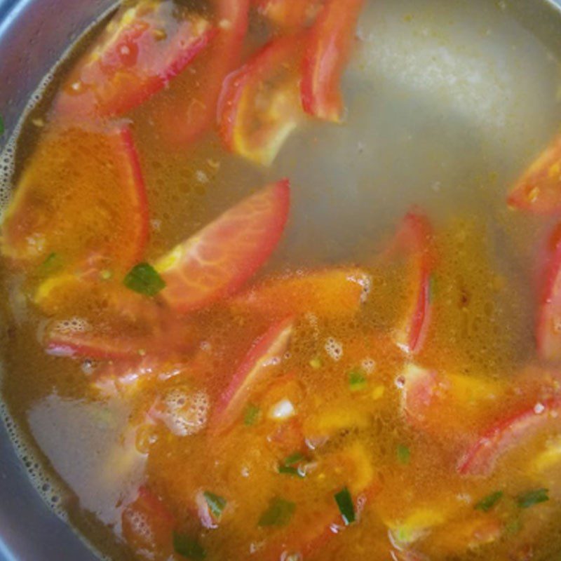 Step 3 Cooking pangasius soup with sour bamboo shoots Pangasius soup cooked with sour bamboo shoots