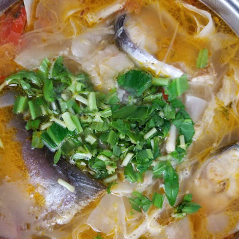 Step 3 Cooking pangasius soup with sour bamboo shoots Pangasius soup cooked with sour bamboo shoots