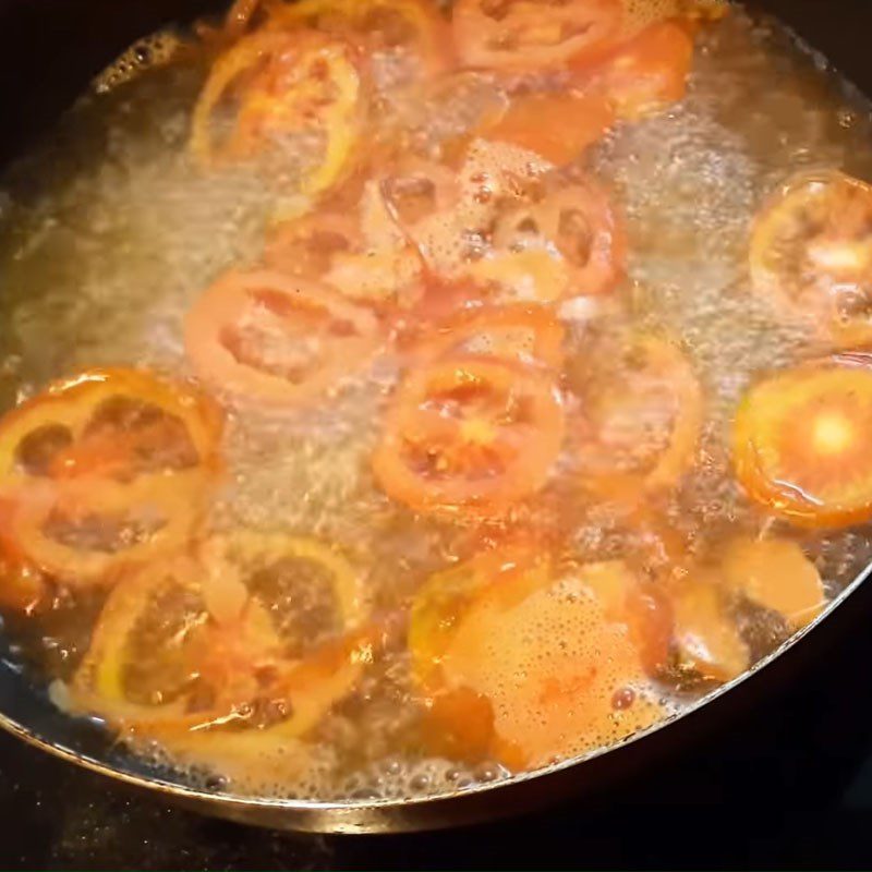 Step 3 Cook tomato tofu soup