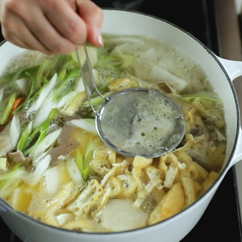 Step 3 Cook Tonjiru Soup Tonjiru Soup