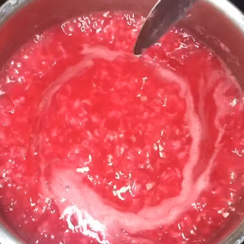 Step 3 Cook the porridge Beetroot beef porridge