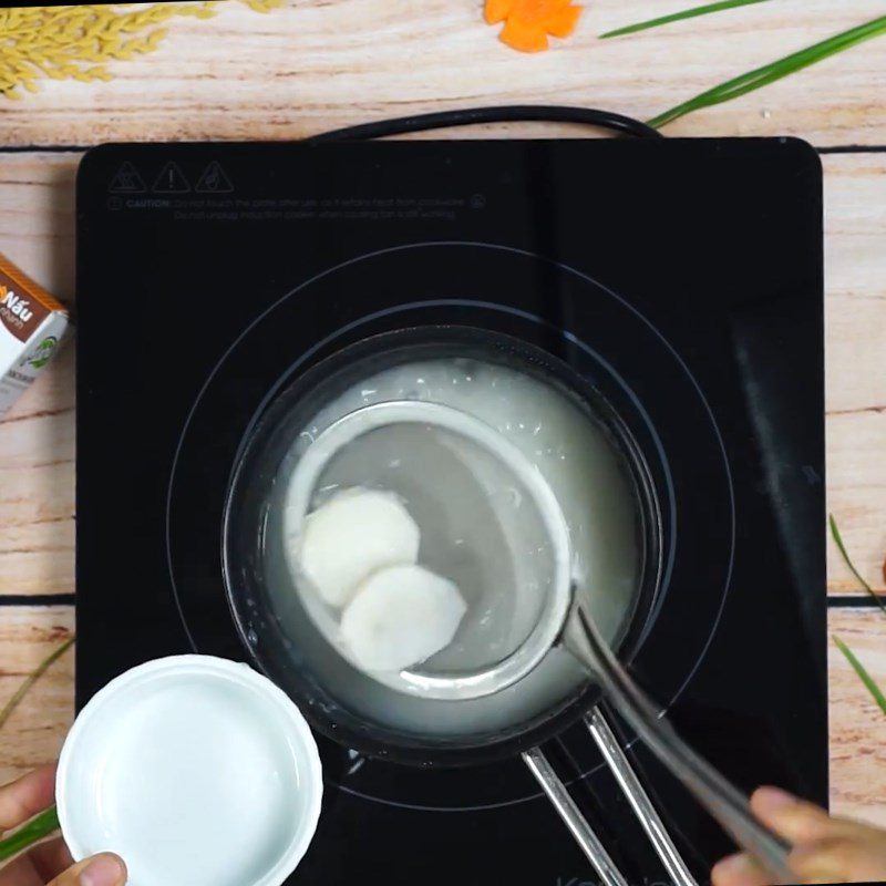 Step 2 Cook the porridge Duck porridge with taro