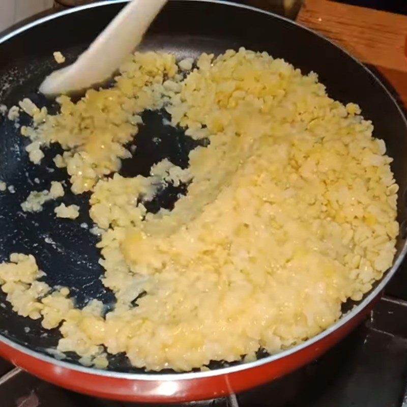 Step 1 Cooking mung beans Coconut Cake