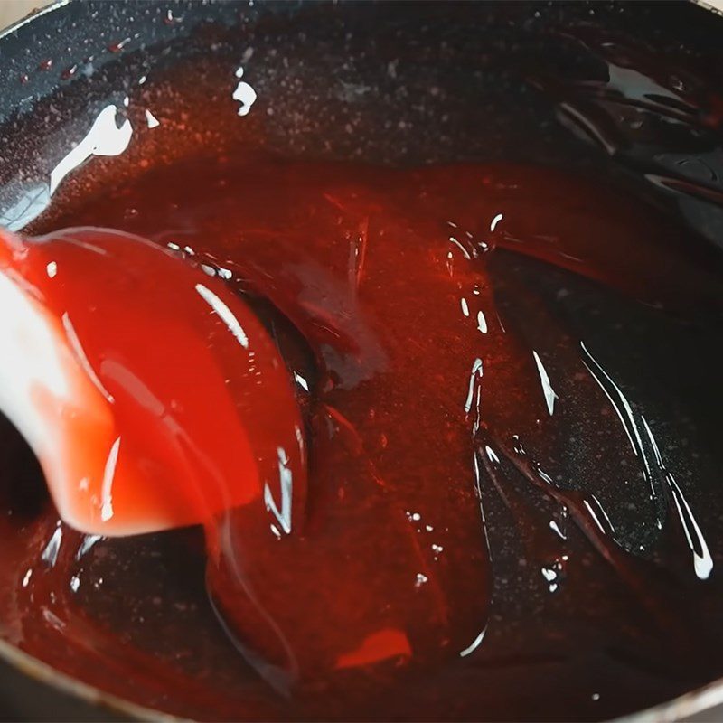 Step 1 Cook the syrup mixture for Earth Gummy Candy