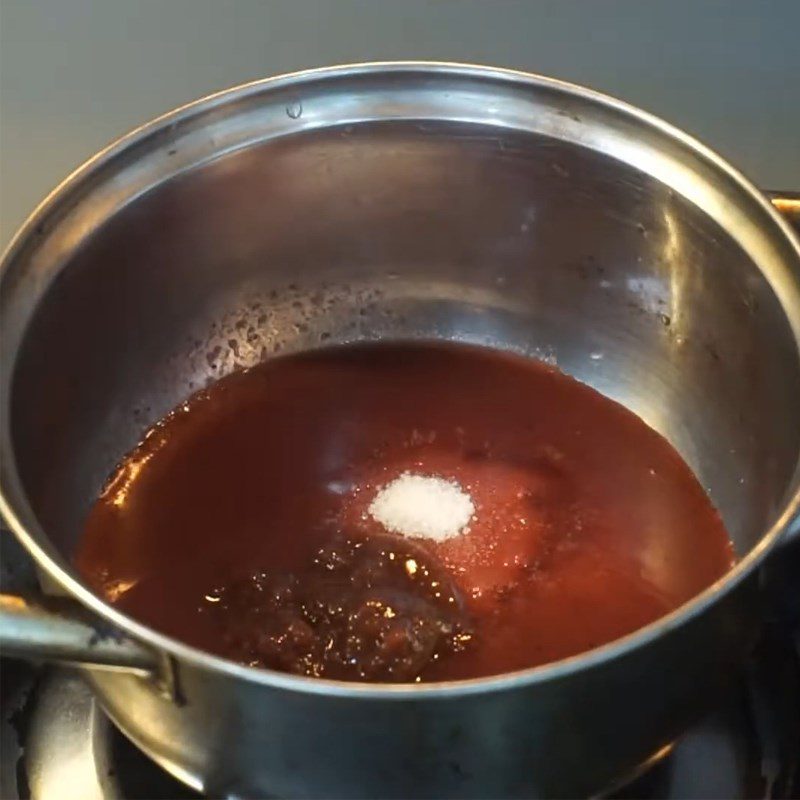 Step 4 Cook the blueberry strawberry mixture Panna cotta blueberry strawberry