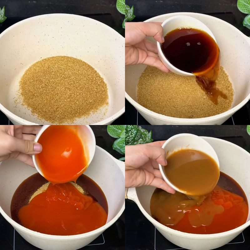 Step 1 Cook Thai sauce for soft eggs