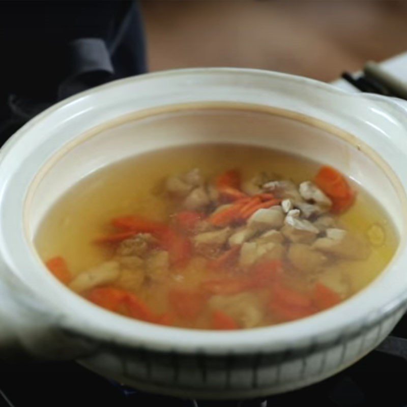 Step 3 Cooking rice soup Zosui