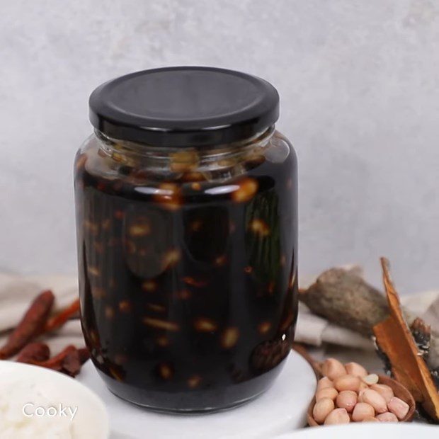 Step 4 Soak peanuts with soy sauce Soaked peanuts