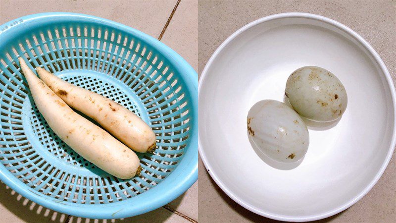 Ingredients for stir-fried radish with eggs, stir-fried radish with garlic