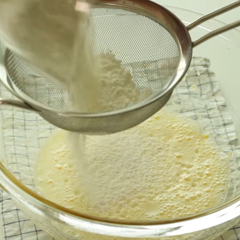 Step 3 Mixing the batter Rose tea chiffon cake