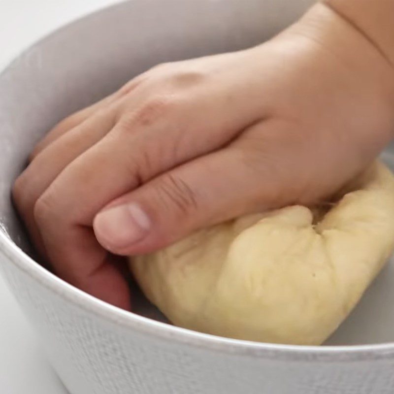 Step 3 Knead, proof the dough for Mini Strawberry Bread