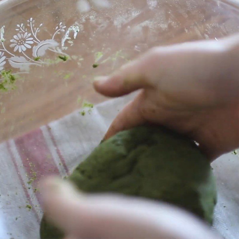 Step 4 Knead and proof the dough Matcha scone