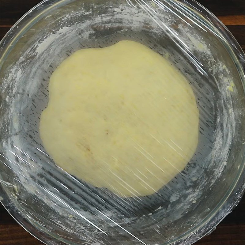 Step 2 Knead the dough and let it rise for the first time Baked donuts with jam filling