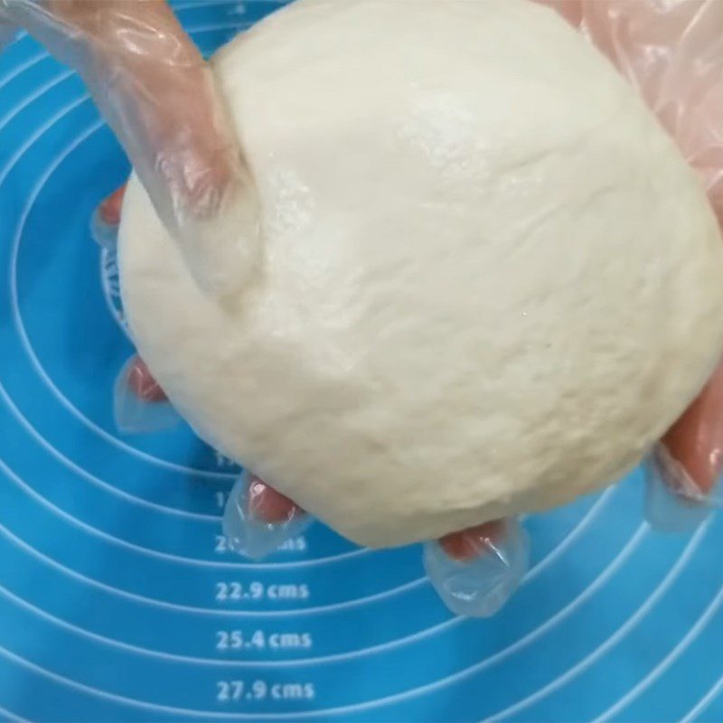 Step 2 Knead and let the dough rise for Bread without yeast