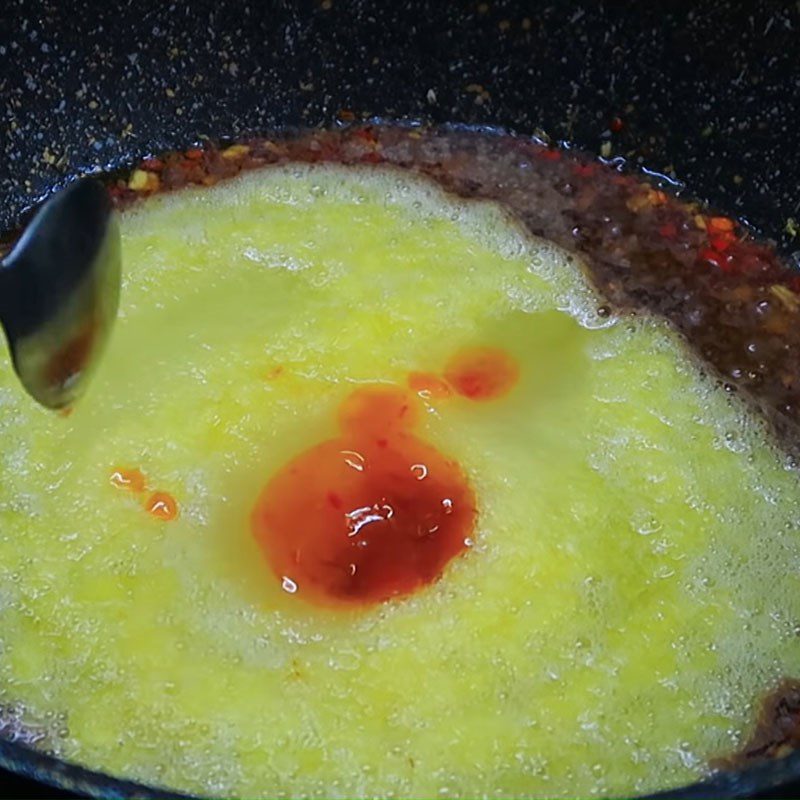 Step 4 Cook the dipping sauce mixture Dipping sauce for boiled meat