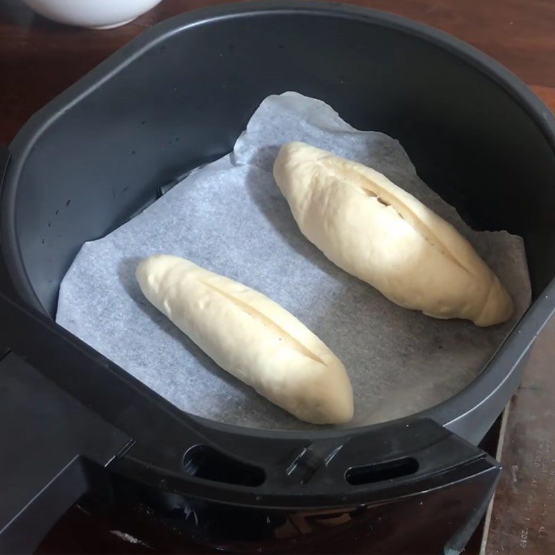 Step 5 Bake the bread Crusty bread using an air fryer