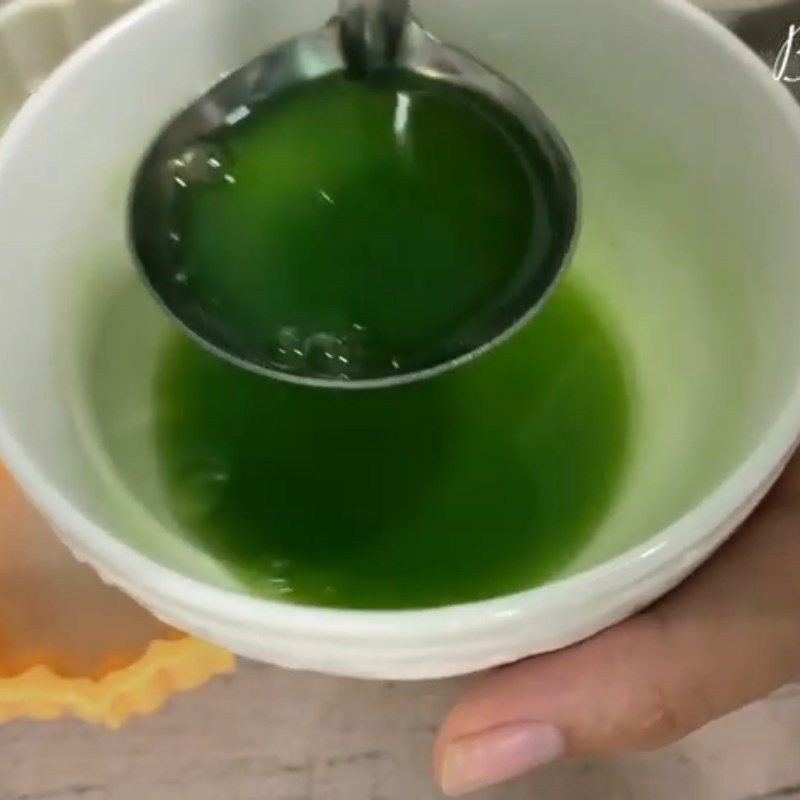 Step 2 Mixing Colors for Mooncake Jelly with Cheese Filling