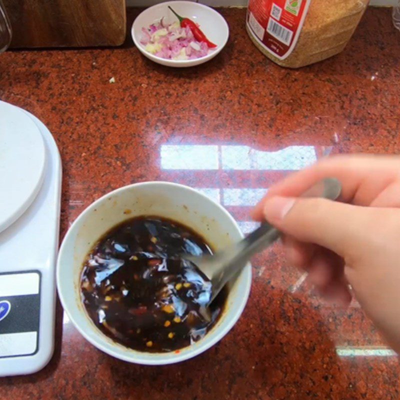 Step 4 Making dipping sauce Crispy sardines