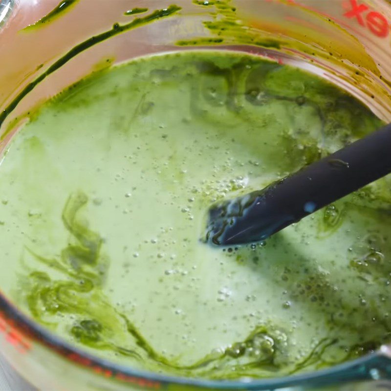 Step 2 Mix matcha sauce with milk Matcha Milk