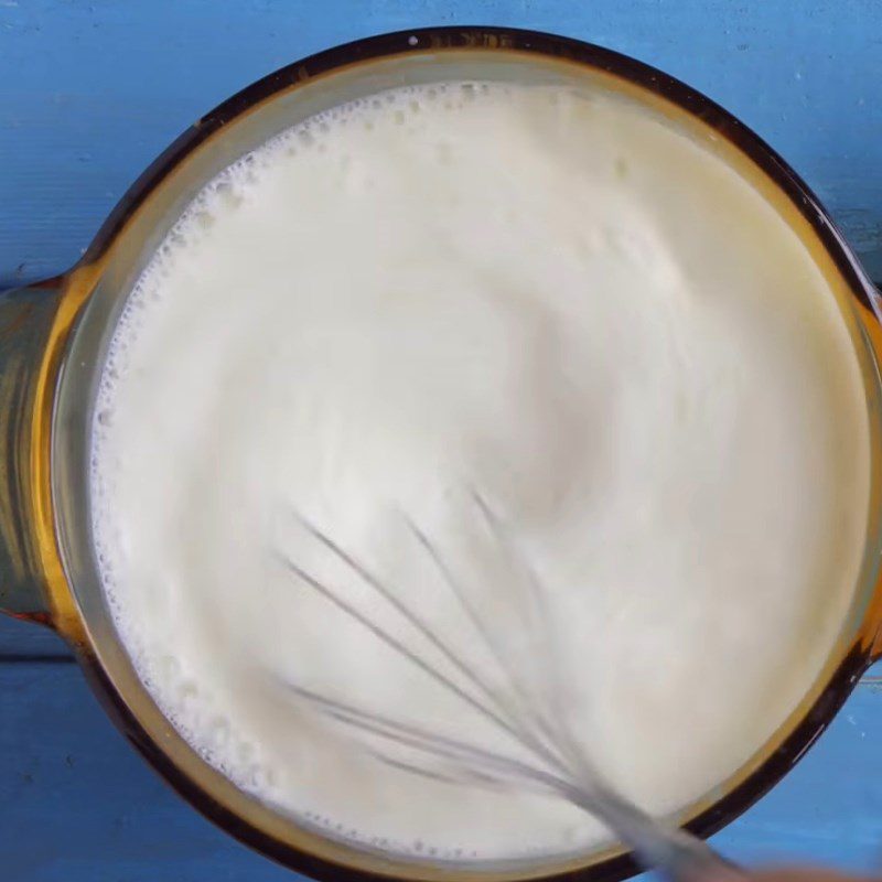 Step 1 Dilute the condensed milk Yogurt with condensed milk