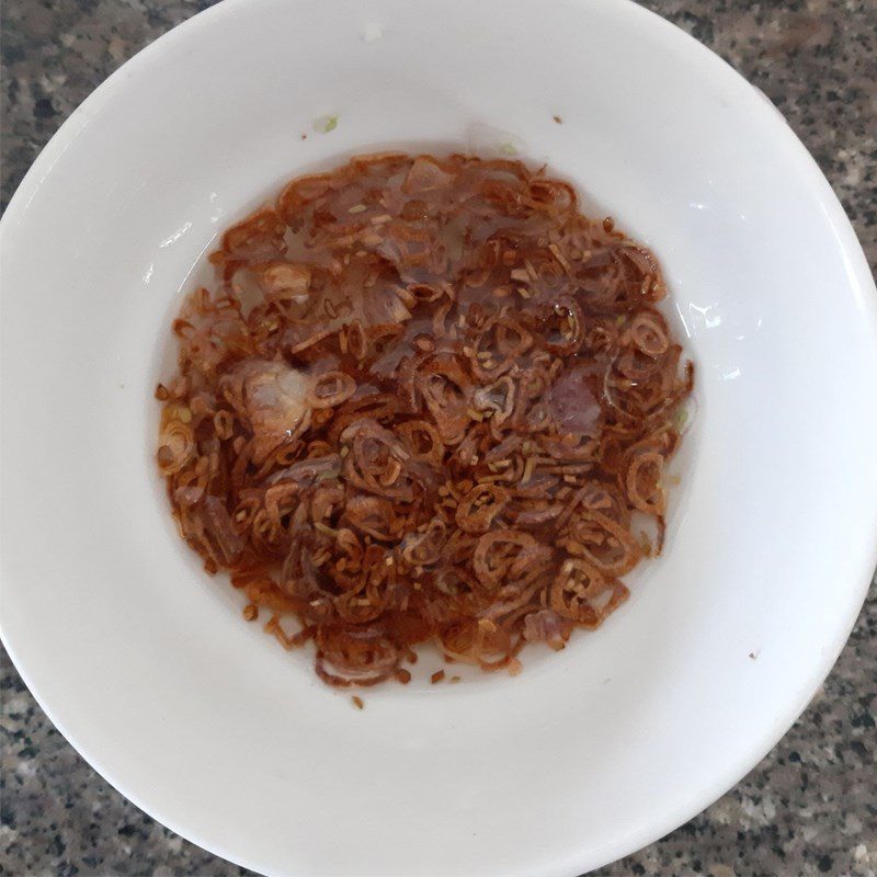 Step 2 Fried shallots Cold rice cake (Recipe shared by a user)