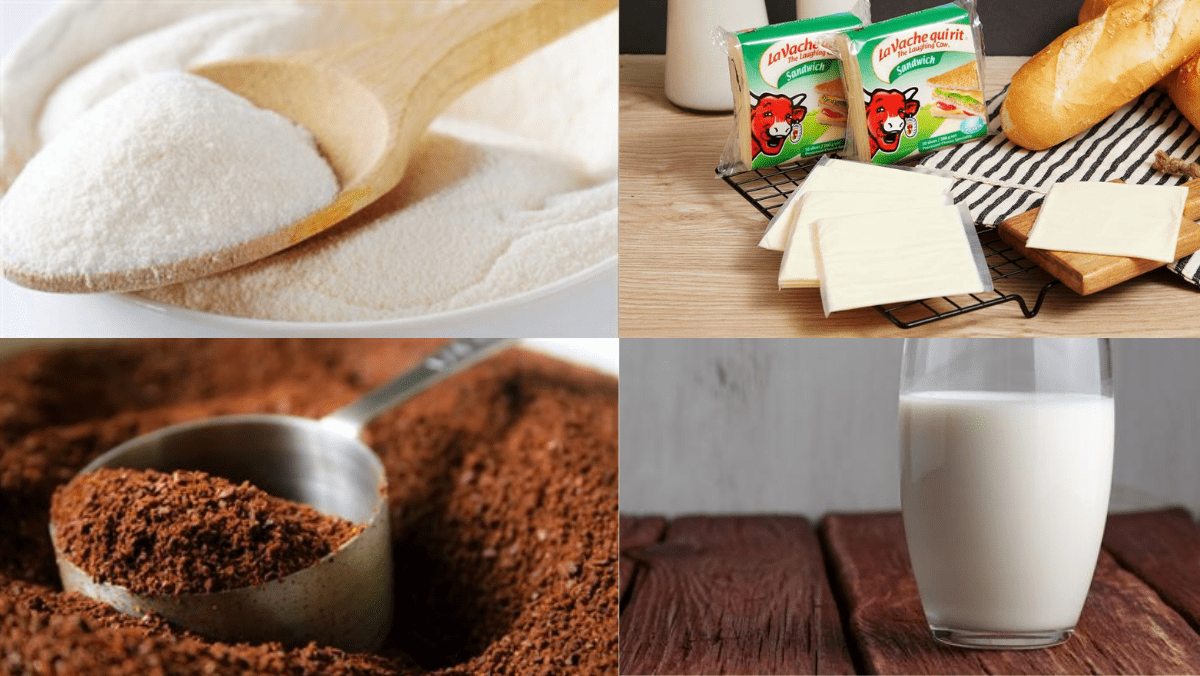 Ingredients for coffee milk jelly