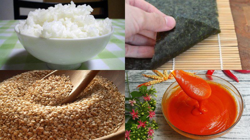 Ingredients for the dish: 2 ways to make crispy seaweed rice and crispy seaweed floss