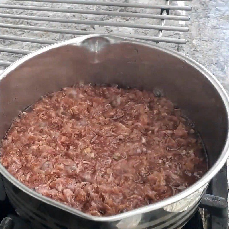 Step 2 Cook the rose jam for the first time Dried Rose Jam from Dried Roses