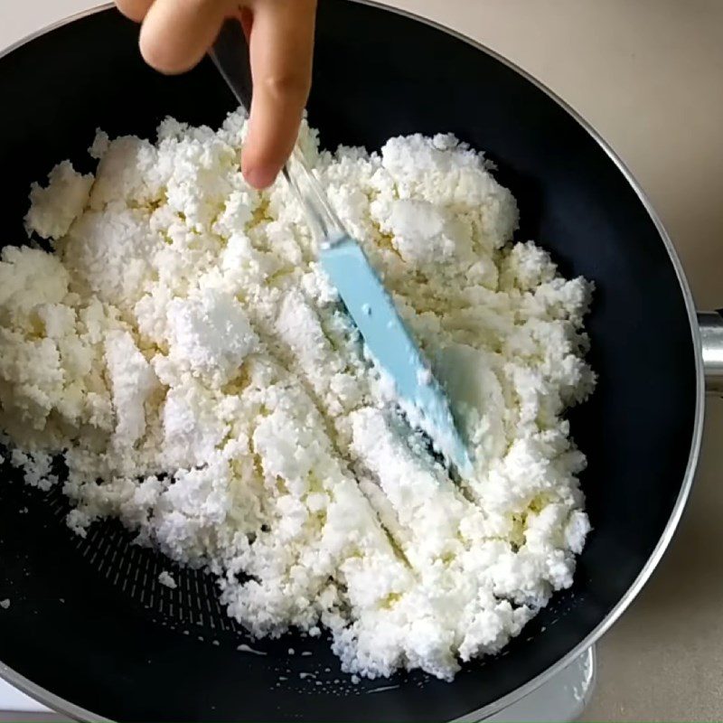 Step 2 Cook coconut milk filling Soft mooncake with coconut milk filling