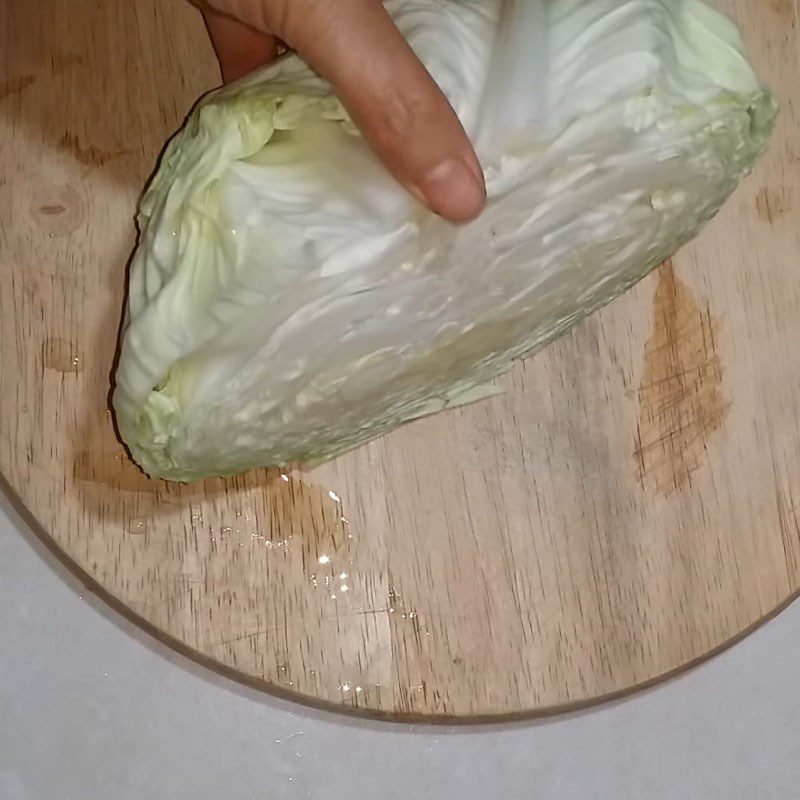 Step 1 Prepare the cabbage Sweet and Sour Stir-Fried Cabbage