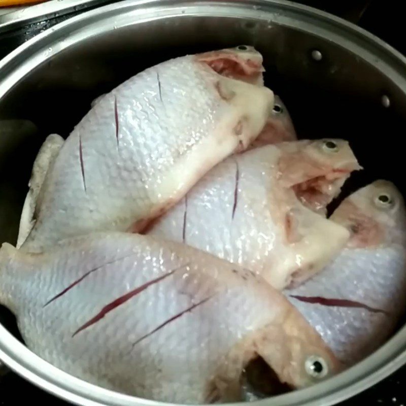 Step 1 Prepare the fish Grilled Frog Fish with Satay