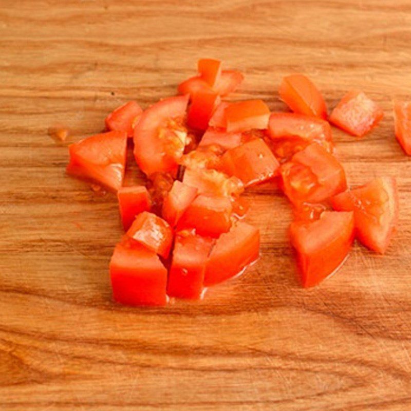 Step 1 Prepare the tomatoes Tomato Scrambled Eggs