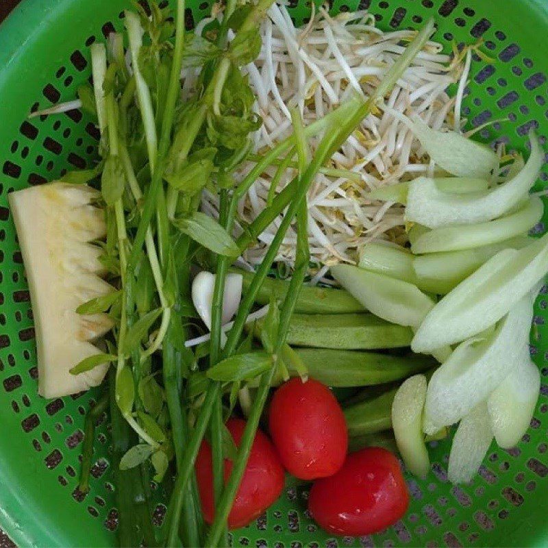 Step 2 Prepare other ingredients Sour fish soup