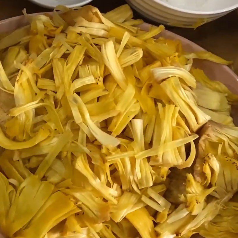 Step 2 Prepare other ingredients Jackfruit cooked with fish